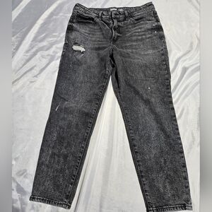 Womens Old Navy O.G. Straight High Rise Jeans Size 12 Black